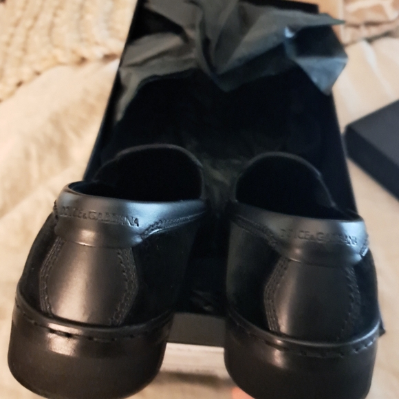 Dolce & Gabbana velour slip on beaded shoes - Picture 3 of 7